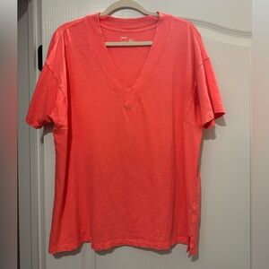Aerie Extreme V-Neck Oversized Boyfriend Shirt Size Small